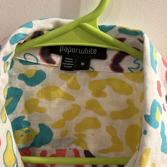 Ladies PAPERWHITE LINEN SHIRT - Picture 2 of 4